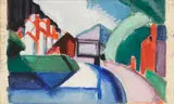 Oscar Florianus Bluemner, Canal, Garret Mountain, Paterson, New Jersey