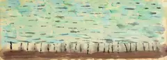 Trees by Milton Avery, 1954, watercolor and pencil on tissue paper, sold May 2018