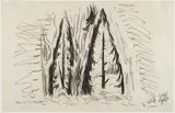 Charles E. Burchfield, Cold White Light, 1916, conte crayon on paper
