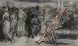 Everett Shinn, The Old Haymarket, New York