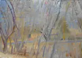 Wolf Kahn, At the Park Near Alameda, 1988, oil on canvas