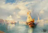 Thomas Moran, A View of Doge's Palace, 1916, oil on canvas