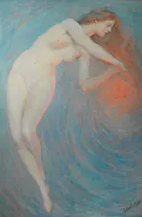 Robert Reid, Nude with Orbit, oil on canvas