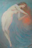Robert Reid, Nude with Orbit, oil on canvas