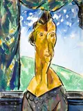 Alfred Maurer, Portrait of Woman in Window