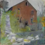 Wolf Kahn, Old Mill, oil on canvas