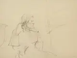 Andrew Wyeth, Cape Coat, 1974, pencil on paper