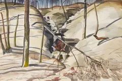 Charles E. Burchfield, March Sunlight, gouache and watercolor on paper