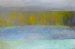 Wolf Kahn, Imaginary Beaver Pond, oil on canvas