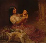 Grace Hudson, The Little One (Chuly), 1908, oil on canvas