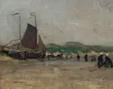 Charles Rollo Peters, Fisherfolk and boats along the Dutch coast