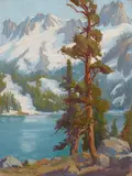 Lake George, Temple Crag by Marion Wachtel, circa 1930, oil on canvas, sold Nov 2017