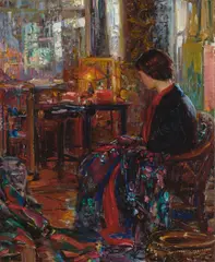 Joseph Kleitsch, The Oriental Shop (or The Jade Shop), 1925, oil on canvas