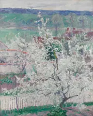 Guy Rose, Spring in Normandy, oil on canvas