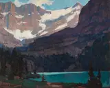 Sierra Lake by Edgar Alwin Payne, oil on canvas, sold Nov 2017