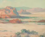 Near San Diego (Desert) by Maurice Braun, oil on canvas, sold Nov 2017