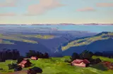 Conrad Buff, Lake Constance, Switzerland, oil on board