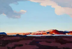 Desert Sky by Conrad Buff, oil on board, sold Nov 2017