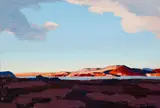 Conrad Buff, Desert Sky, oil on board