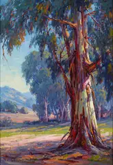 Old Eucalyptus by Paul Grimm, oil on canvas, sold Nov 2017