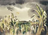 Dong Kingman, Yosemite Winter, Late Afternoon; Corn Stalks (a group of two)