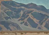 Maynard Dixon, Inyo Mountains, Morning, Lone Pine, 1929, oil on canvas board