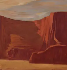 Xavier Martínez, Canyon de Chelly, Arizona, 1929, mixed media on paper