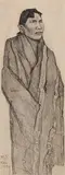 Maynard Dixon, Alaskan, 1939, graphite on paper