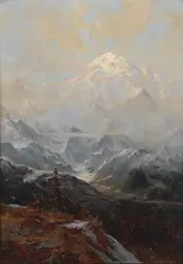 Sydney Laurence, Mt. McKinley, oil on paper