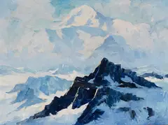 Theodore Roosevelt Lambert, Mt. McKinley, 1940, oil on masonite