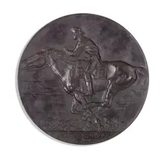 Pony Express by Alexander Phimister Proctor, bronze with dark brown patina, sold Nov 2017