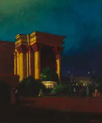 Colonnade, Palace of Fine Arts by Will Sparks, 1915, oil on canvas, sold Aug 2017