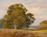 The Salinas Road by Percy Gray, watercolor and graphite on paperboard, sold Aug 2017