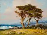 Albert Thomas Derome, Old Friends, Happy Family, Monterey Cypress, Cypress Point
