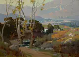 Santa Paula Valley by Elmer Wachtel, oil on canvas, sold Aug 2017