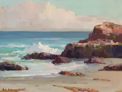 The Grand Pacific by Jack Wilkinson Smith, oil on masonite, offered Aug 2017