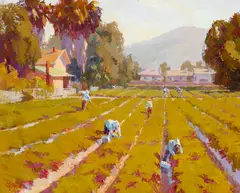 Camille Przewodek, Strawberry Harvest, oil on linen