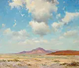 Dedrick Brandes Stuber, Palm Springs Desert, oil on canvas
