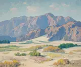 Desert Near Indio, California by Maurice Braun, oil on canvas, sold Aug 2017