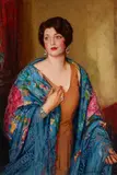 Joseph Kleitsch, Portrait of Ruth E. Bach, 1930, oil on canvas mounted to masonite