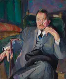 William Gaw, Portrait of Mr. Bender, oil on canvas