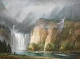 Robert Maione, Toward the Source, 1977, oil on canvas