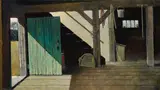 Eric Sloane, The Green Door, oil on masonite