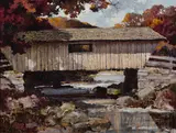 Eric Sloane, First Touch of Autumn, oil on masonite