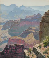 Grand Canyon by Gunnar Widforss, circa 1932, watercolor on paperboard, sold Aug 2017