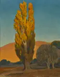 Maynard Dixon, Shifting light on a poplar