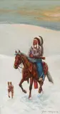 John Hauser, Indian rider and his companion