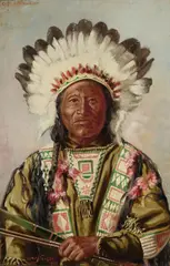 John Hauser, Chief Kicking Bear, 1903, oil on canvas