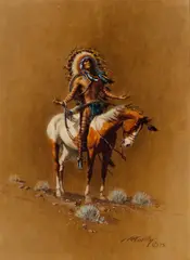 The Offering by Frank McCarthy, 1975, oil on canvasboard, sold Aug 2017