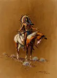 The Offering by Frank McCarthy, 1975, oil on canvasboard, sold Aug 2017